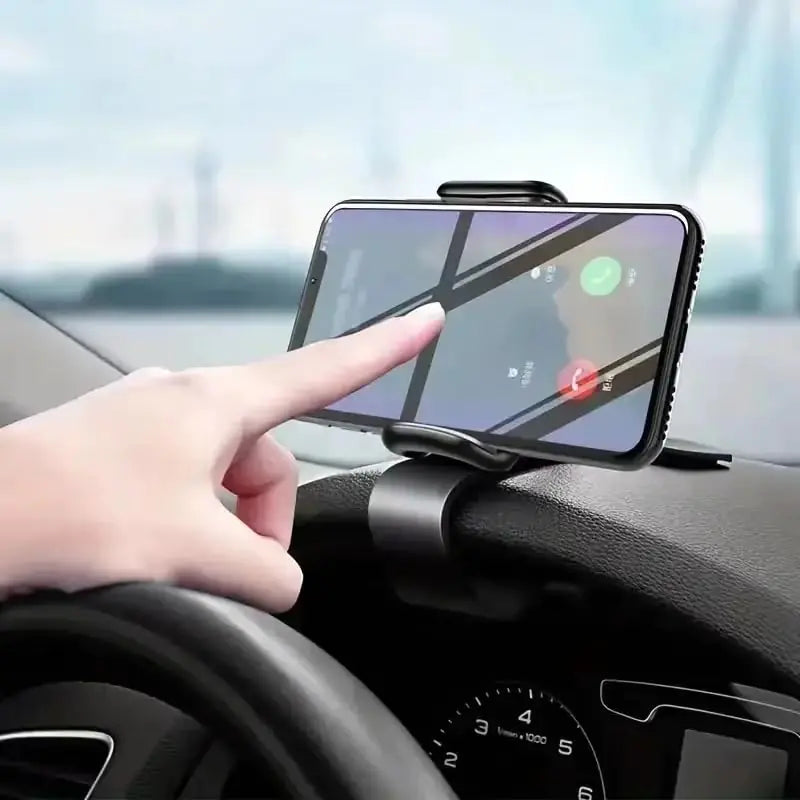 Car Phone Holder-Multifunctional Car Phone Holder for Dashboard Sun Visor Rearview Mirror Table 360°Rotatable and Retractable Car Phone Holder Car Phone Holder Fit for All Phone